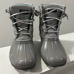 Sperry Kids Charcoal Gray Rain Boots